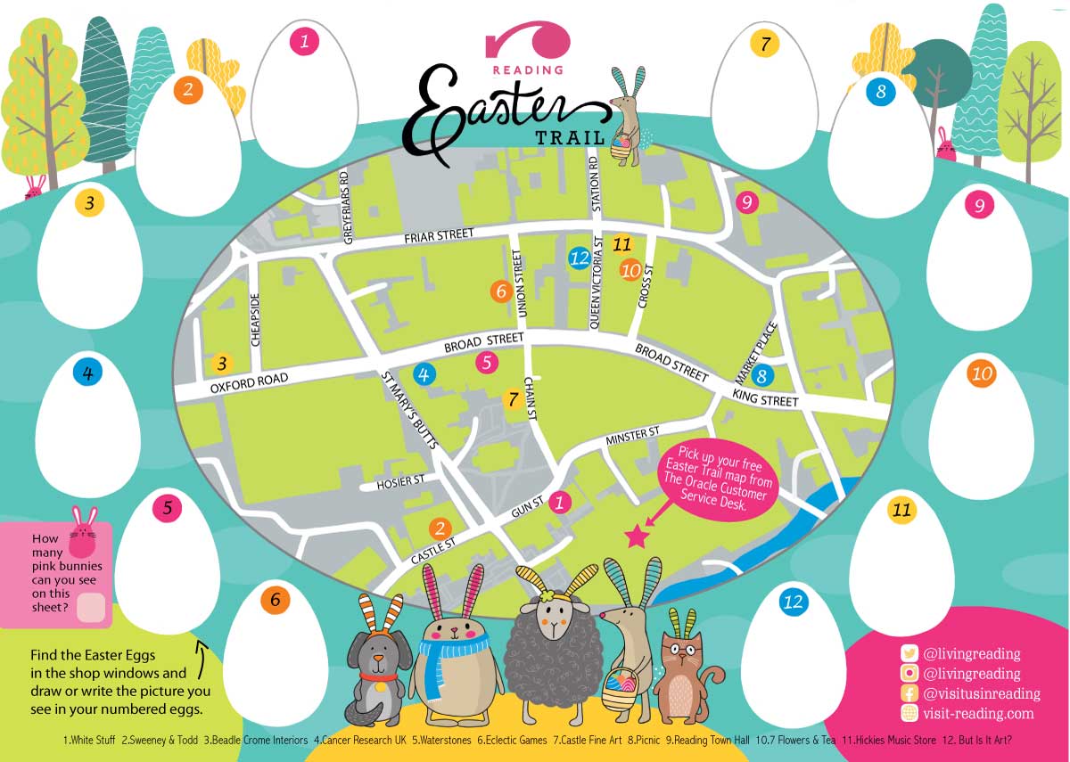 Reading Easter trail map