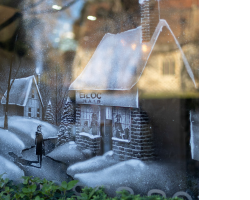 BLOC building snow window