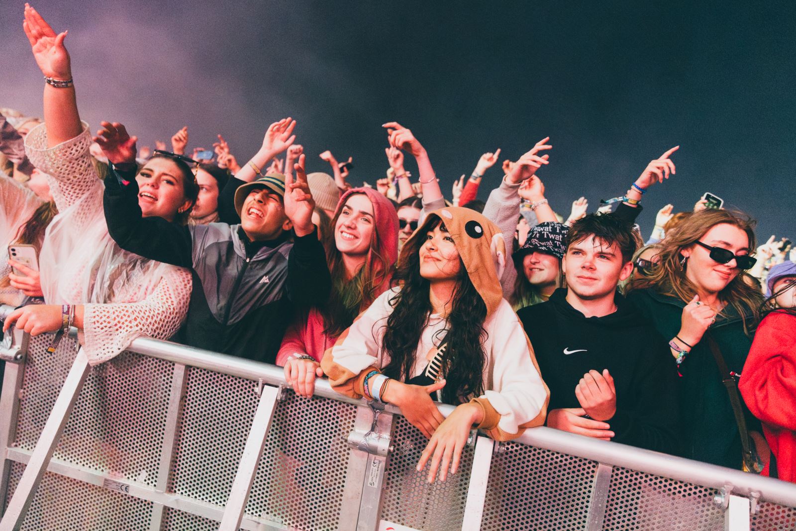 Crowd at barrier
