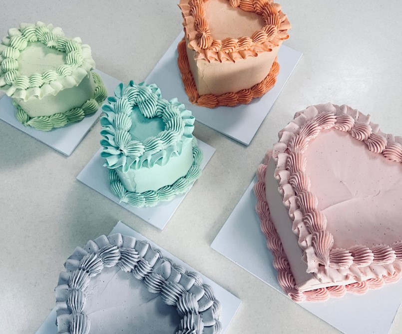 Heart shaped cakes