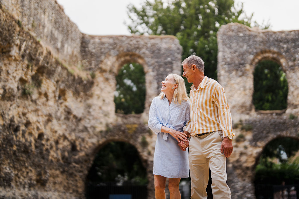 Couple at Reading Abbey Ruins