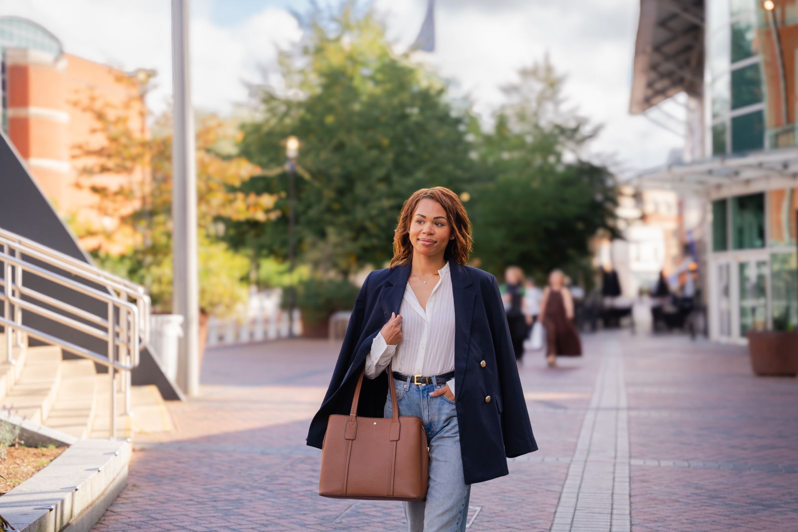 Lady in blazer at Oracle