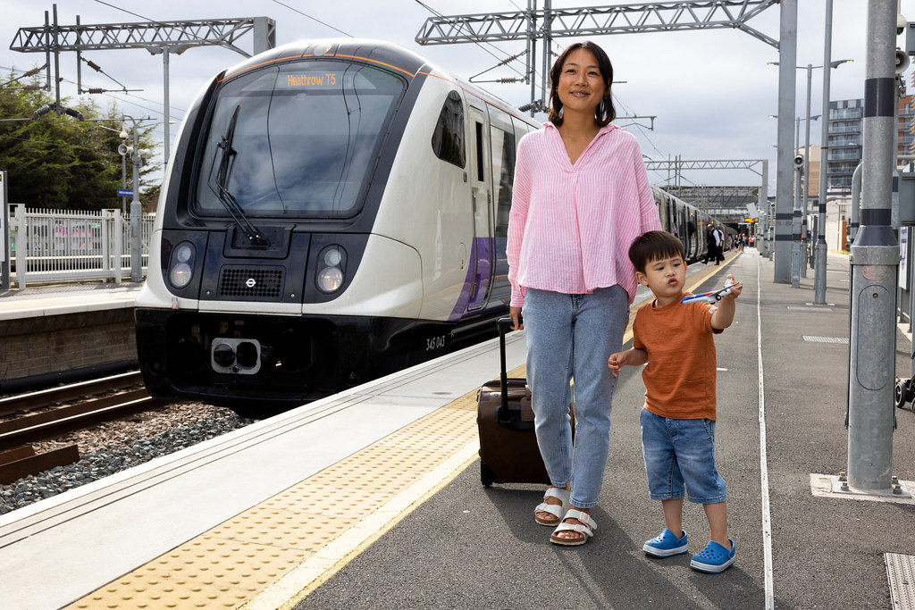 Family at Reading Station