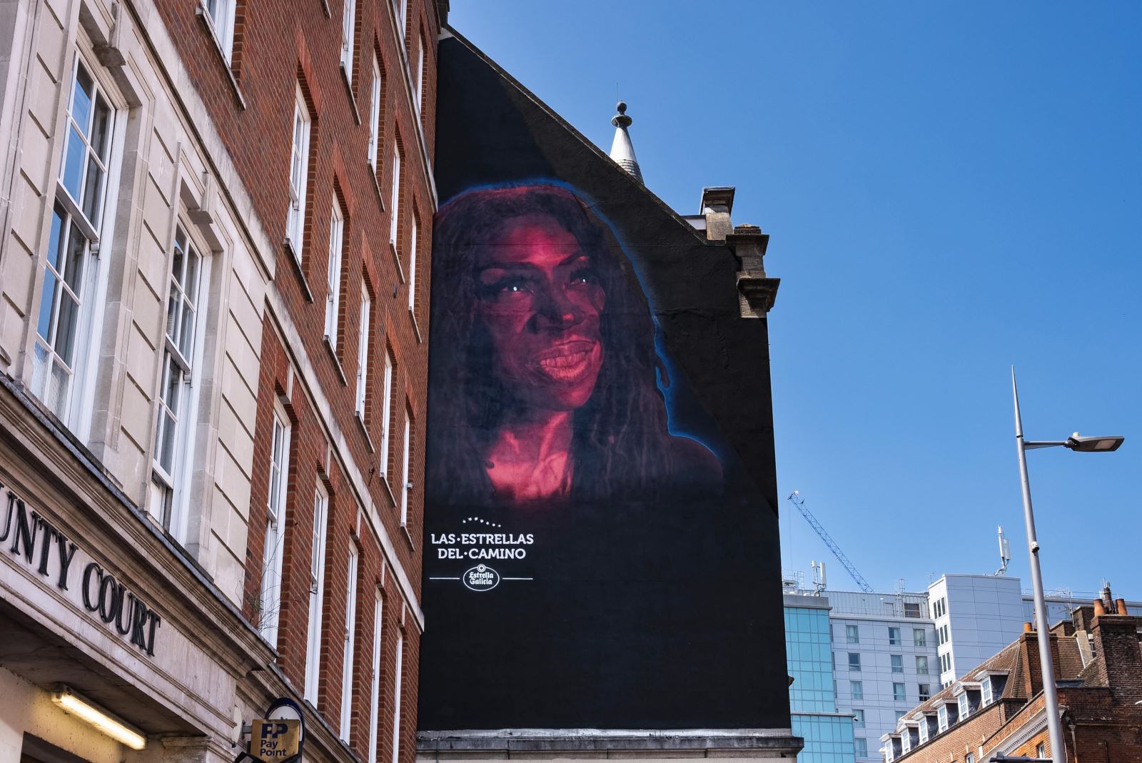 Heather Small mural on the side of a wall