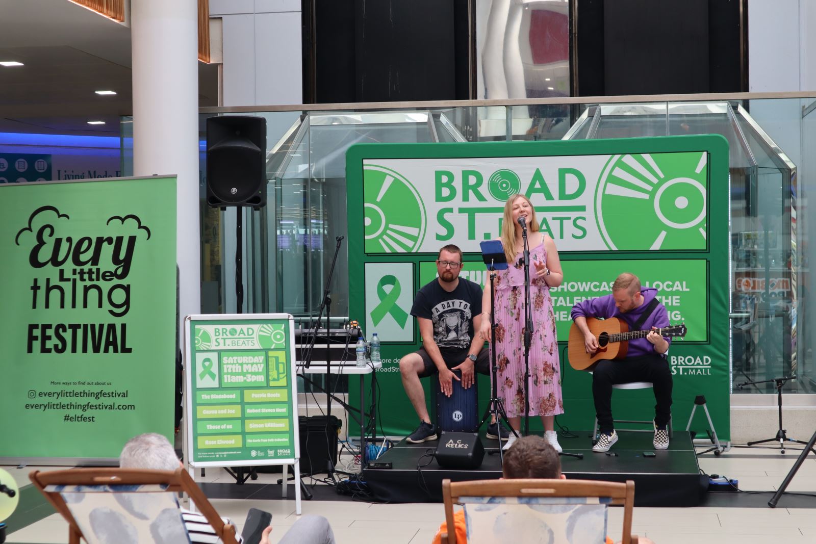 Band playing in Broad Street Mall