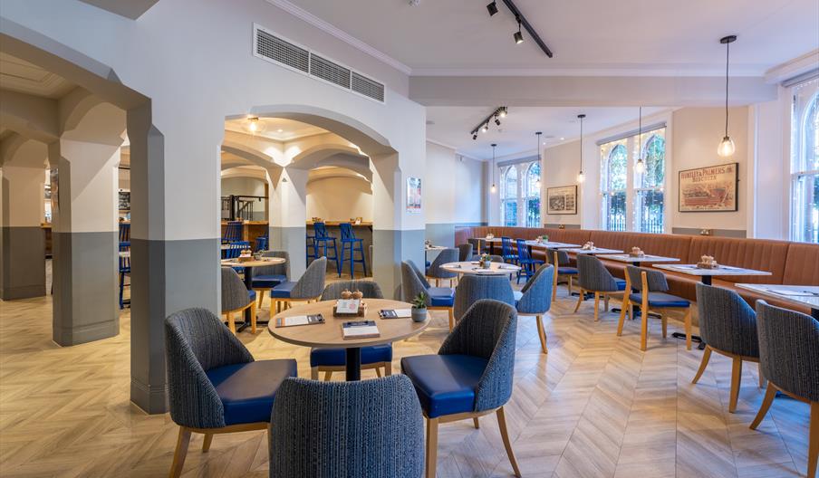 Indoor seating at The Pantry