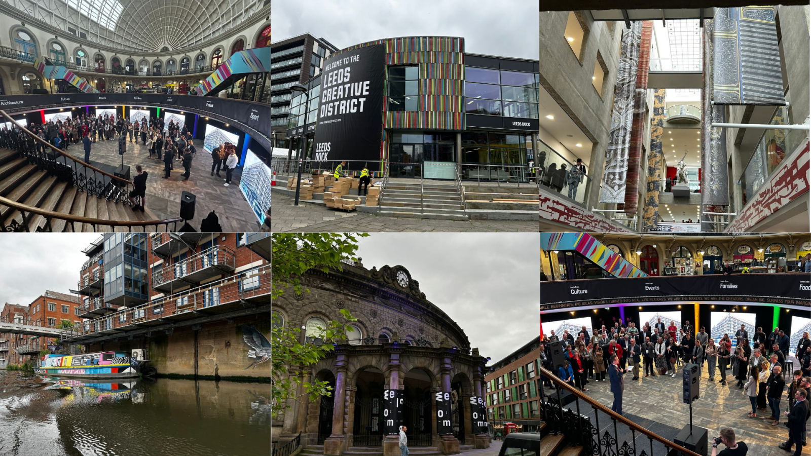 Leeds city centre buildings during UKREiiF conference