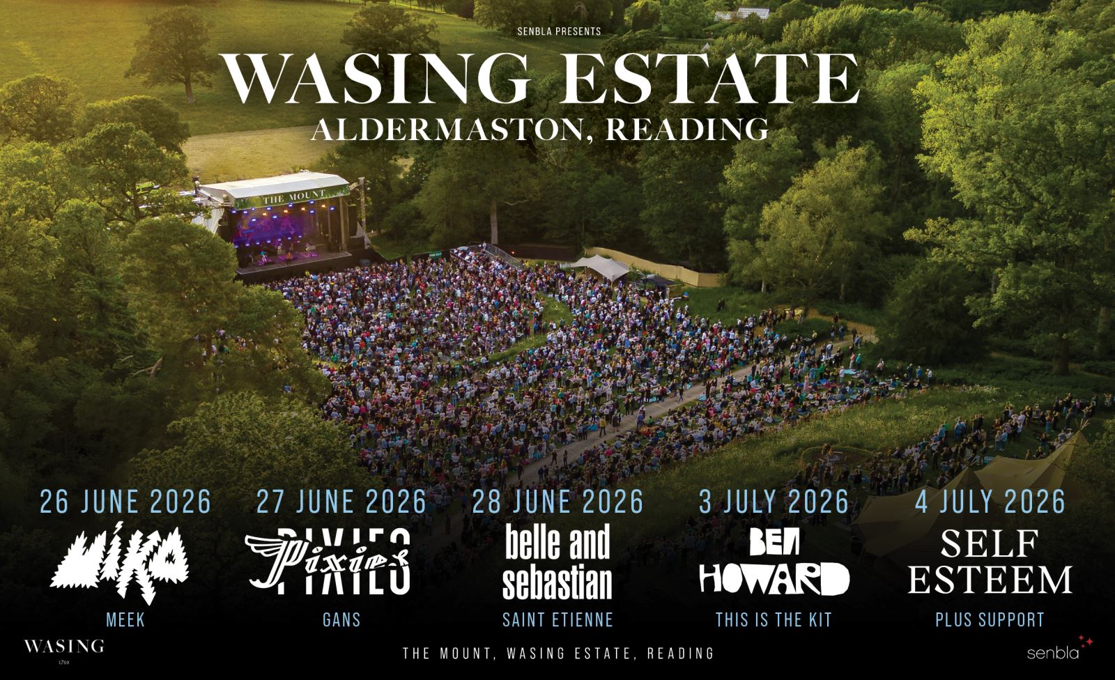 Wasing Estate concert with large crowd