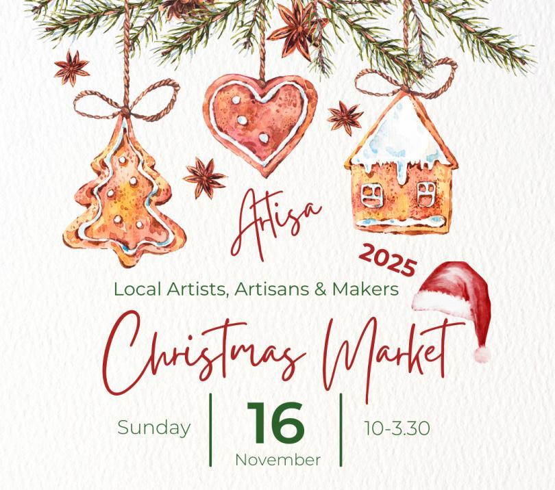 Artisa Christmas market leaflet